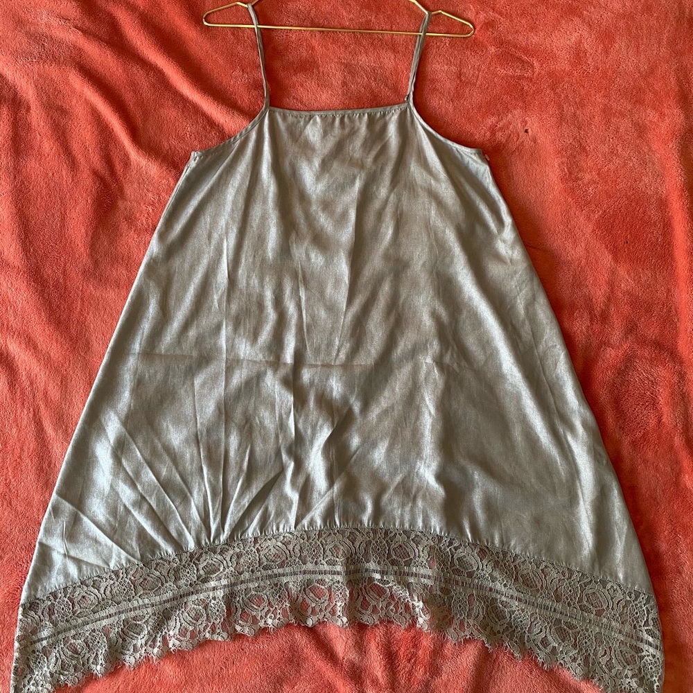 Flowy Shimmer Slip Dress